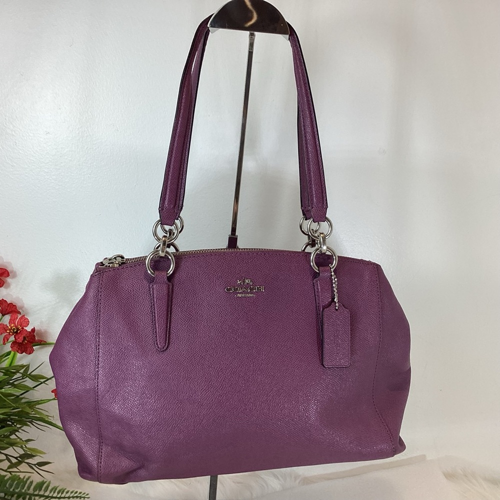 COACH MINI CHRISTIE LEATHER CARRYALL SATCHEL BAG